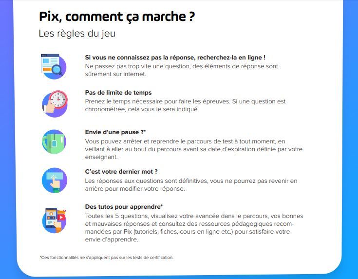 Évaluer les compétences numériques avec Pix